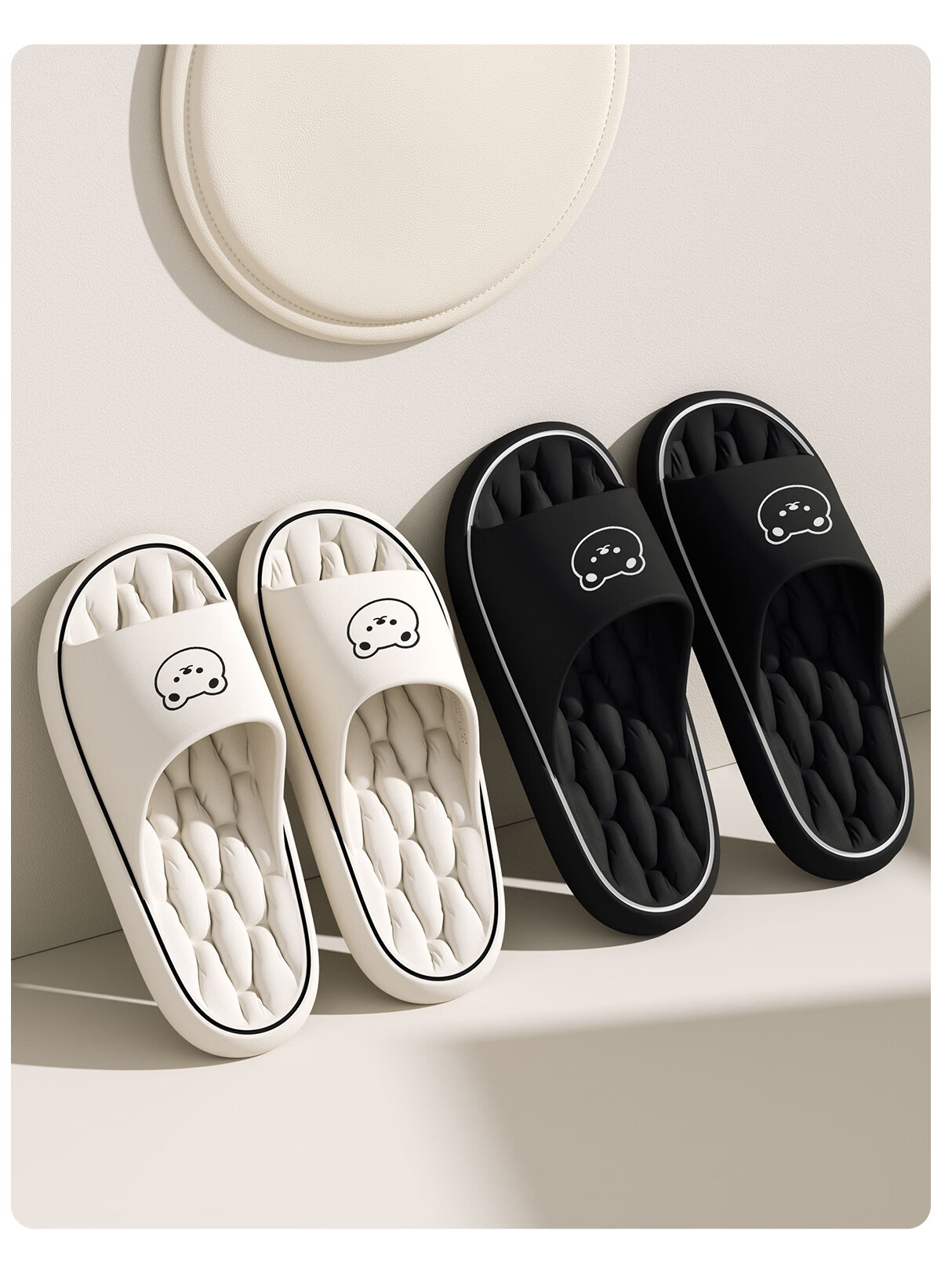 TZLDN Slip-On Sandals for Men And Women, Summer Bathroom Shower Non-Slip Men's Home Quiet EVA Slippers 12