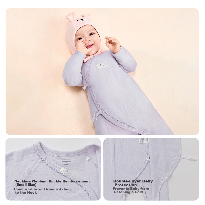 Balabala Baby Romper Infant One-Piece Cotton Bodysuit Spring 2026 Newborn Cute Jumpsuit