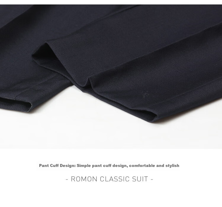ROMON Zhongshan Suit Men's Wedding Tuxedo Stand Collar Dad Outfit New Chinese Style Groom Engagement Chinese Style Suit 16
