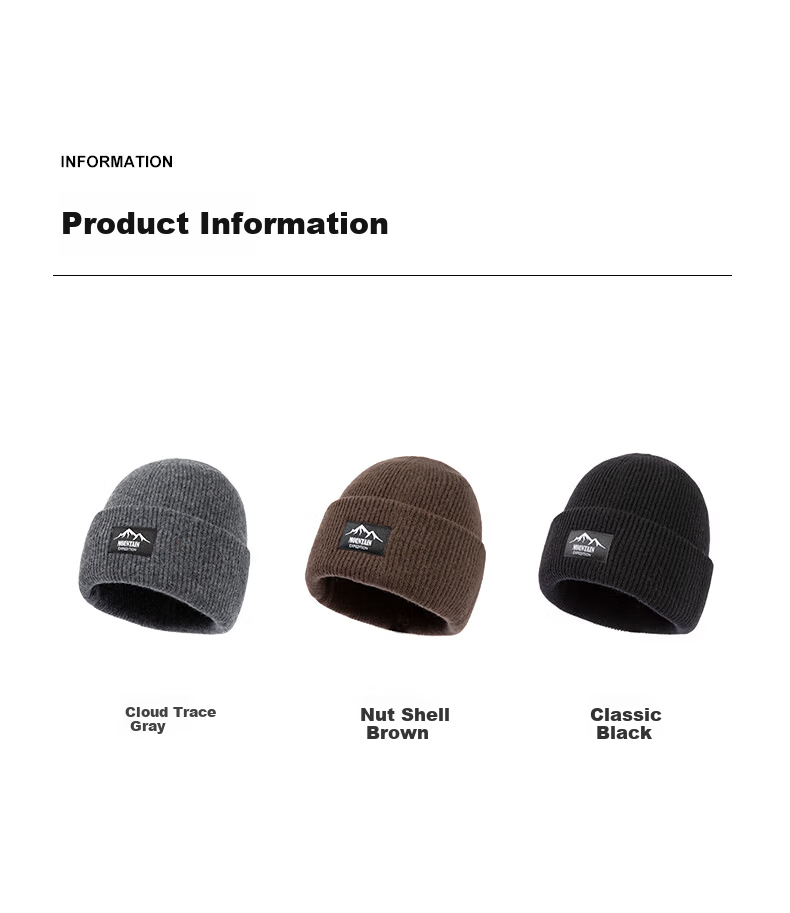 Siggi Pure Wool Thickened Double-Layer Knit Winter Beanie Warm Cold Weather Hat for Men 6