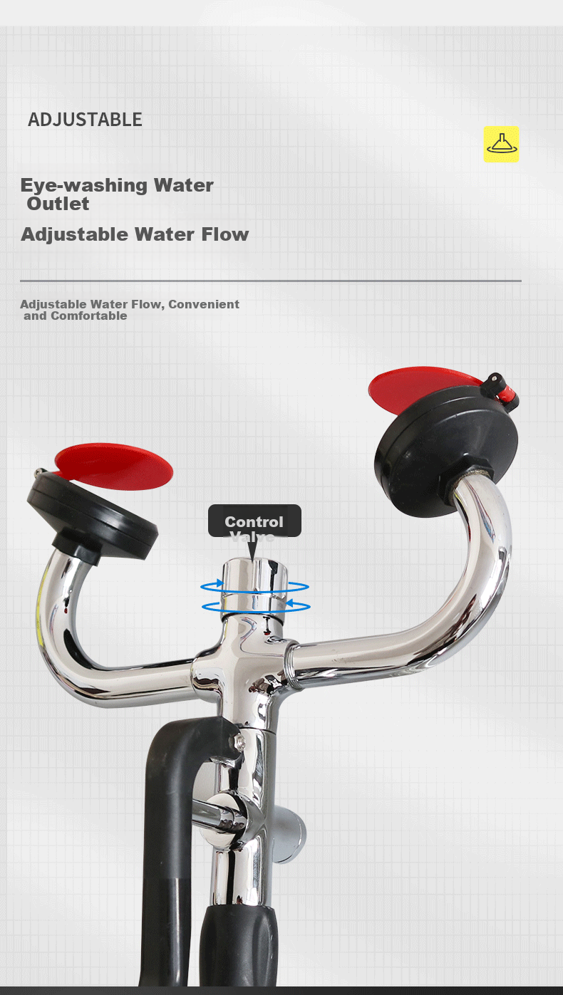 Jinggan Dual-Use Faucet Eyewash Station Laboratory 304 Stainless Steel Simple Emergency Eyewash Device 5