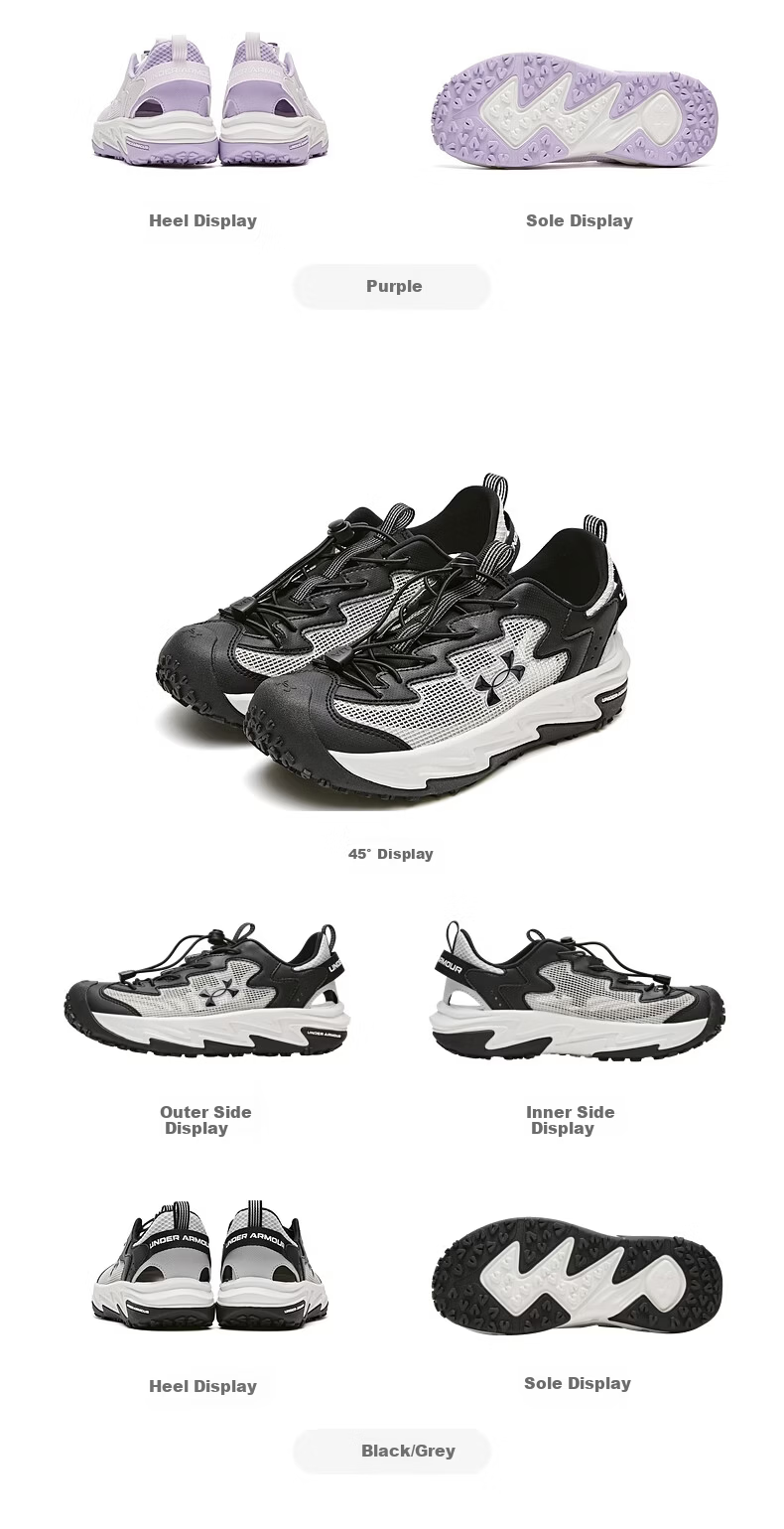 Under Armour Children's Sports Sandals for Spring And Summer, Boys And Girls, Big Kids, Breathable Non-Slip Outdoor Stream Trekking Cage Sandals 2621816 16