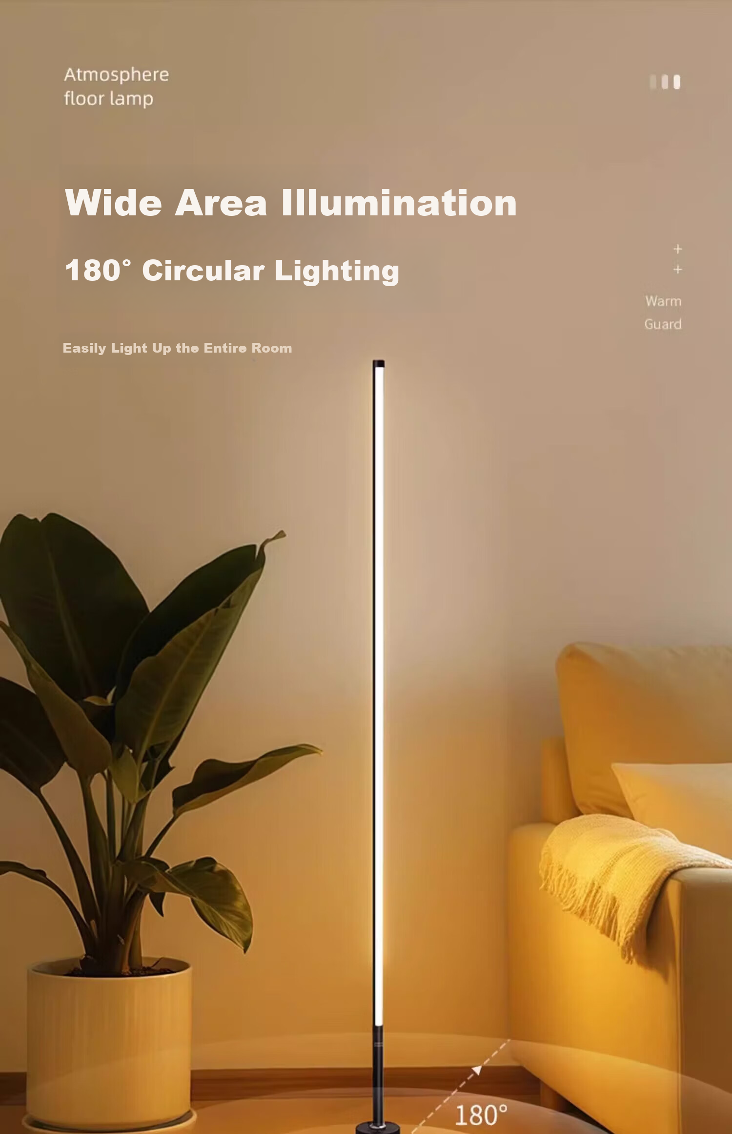 Samsung Lighting Decorative Floor Lamp for Living Room Bedroom Bedside Ambiance Reading Baby Nursing Sleep Warm Light 8