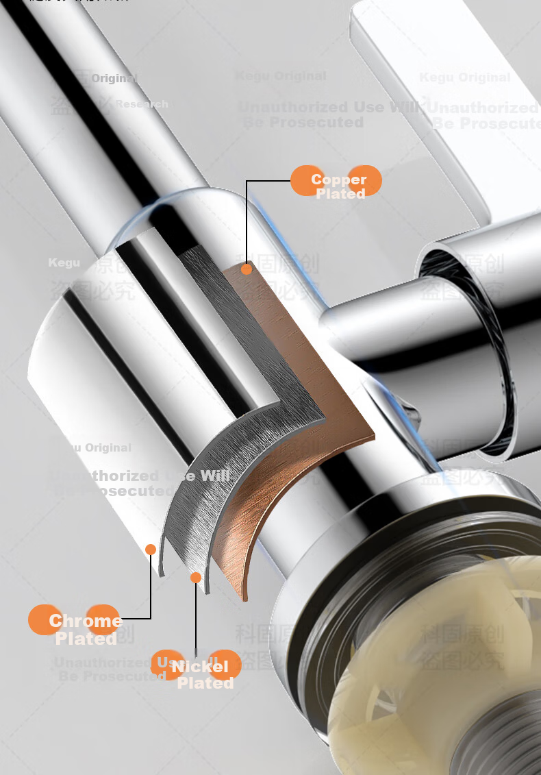 KEGOO Single Cold Kitchen Faucet High Arc Stainless Steel Sink Mixer K2056 12