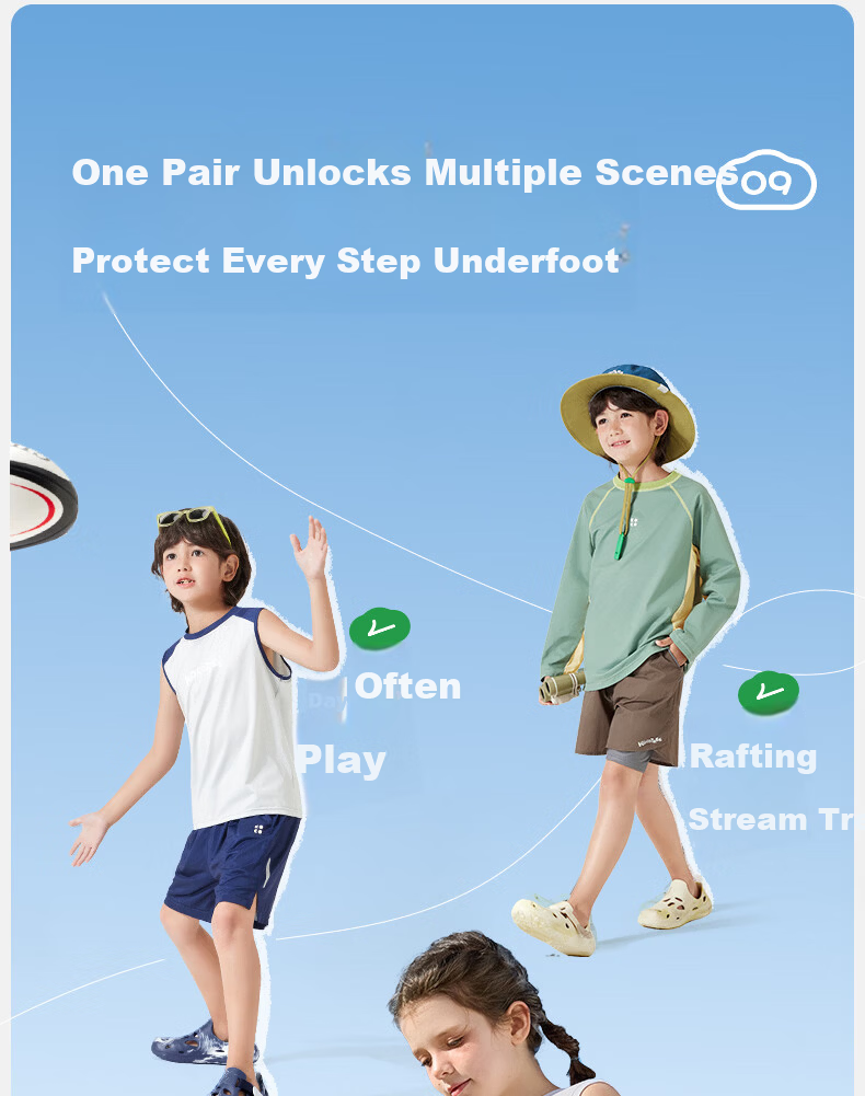Kocotree KK Tree Kids Ventilated Non-Slip Lightweight Beach Water Shoes for Boys and Girls Parent-Child Model 20