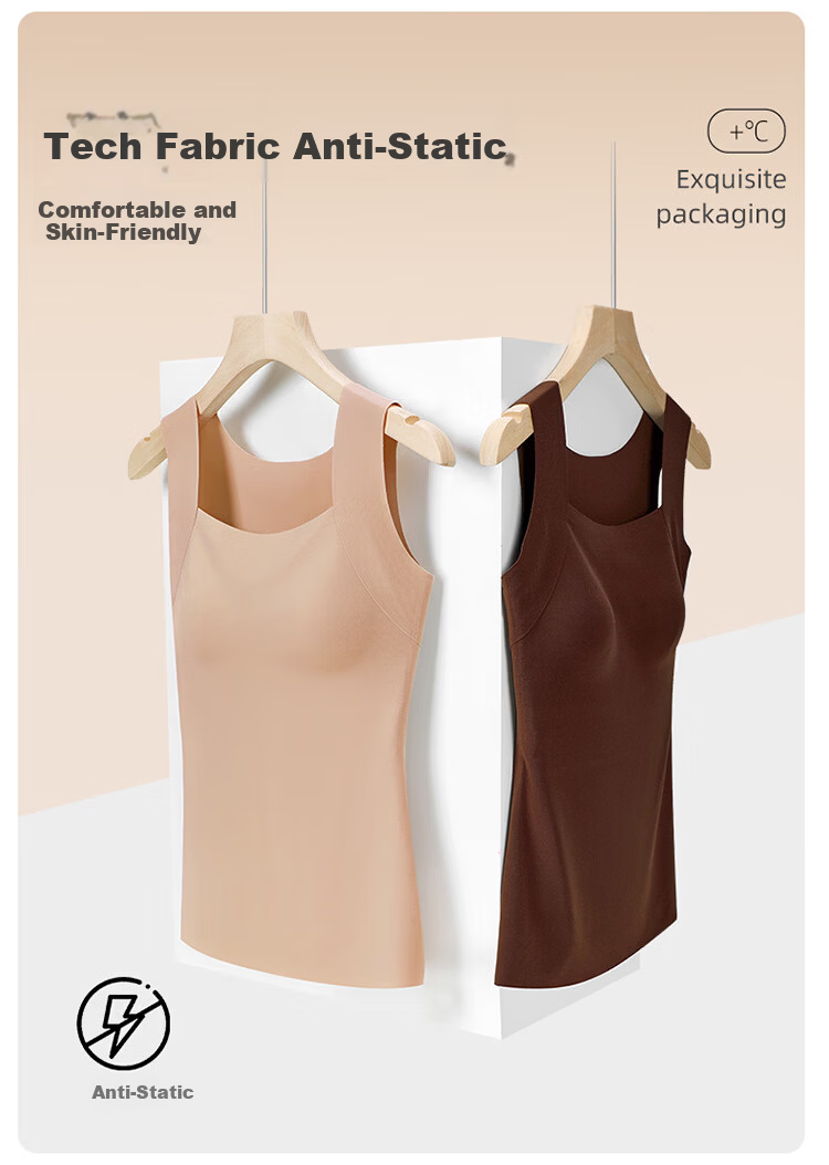 Herbal Original Camellia Oil Thermal Vest for Women Autumn Winter with Built-in Padded Fixed Cup Base Layer 2025 New Edition 13