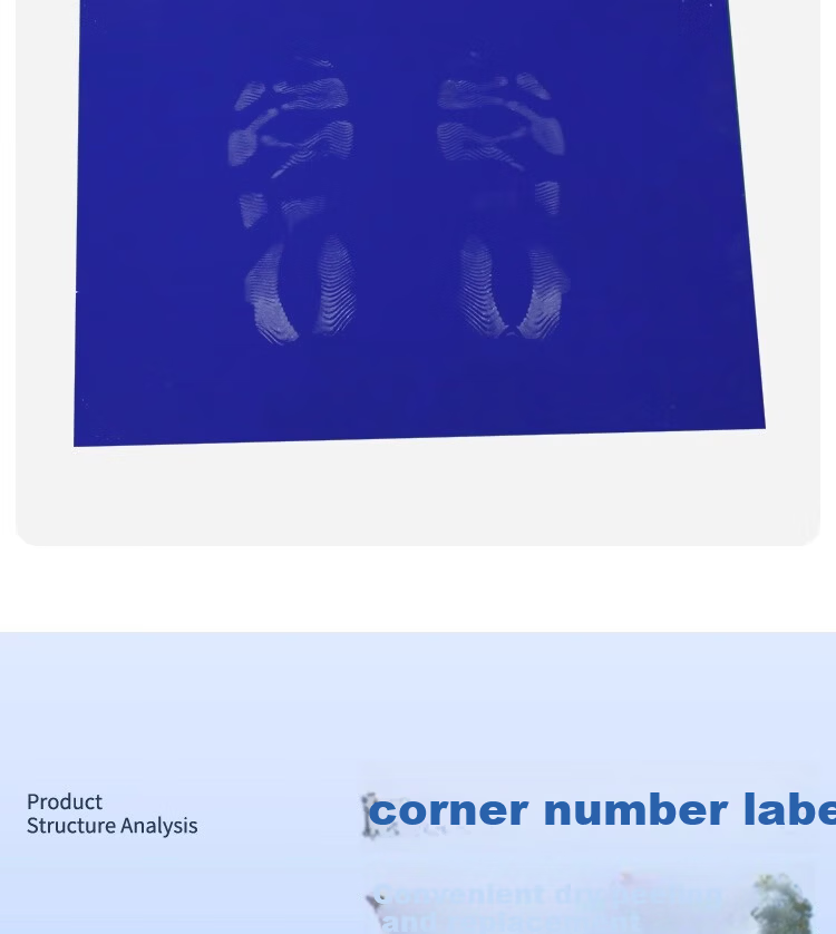 Haosikepu Blue Adhesive Dust Mat 60x90cm 300 Sheets Peelable Shoe Sole Dust Removal Mat for Cleanroom Laboratory Workshop Dust Purification Floor Mat 4