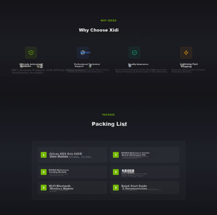 Silicon Delivery NVIDIA Jetson AGX Orin Developer Kit Server-Grade Official Original AGX Orin 945-13730-0050-000 12