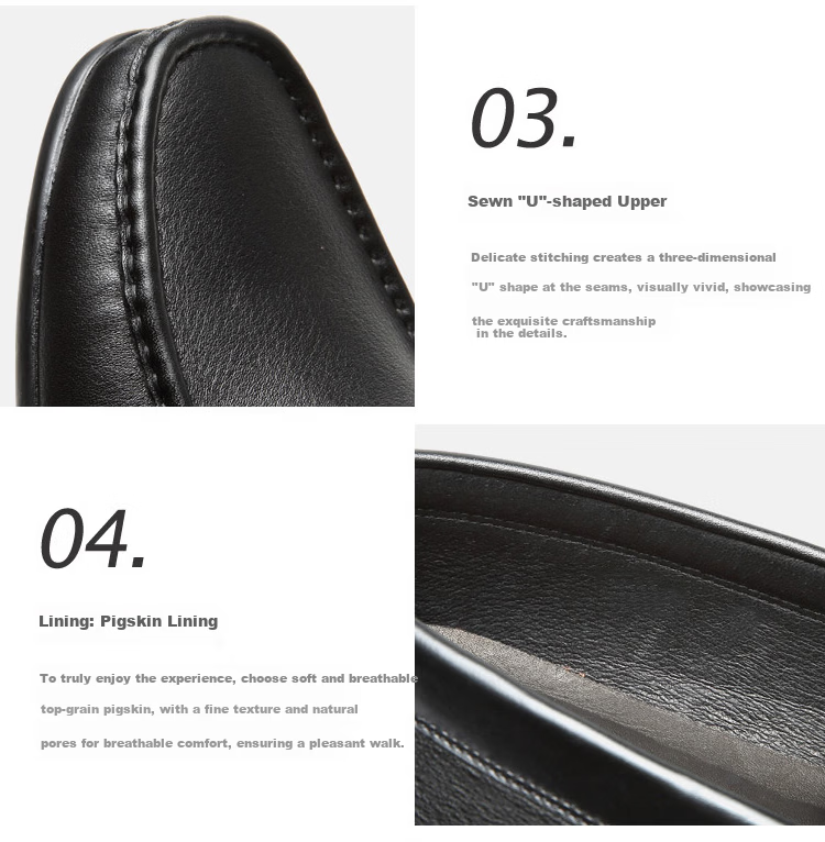 SATCHI Men's Shoes, Comfortable Slip-On Business Casual Shoes, Loafers, Casual Leather Shoes, 40782035Z, Black A, Size 42 12