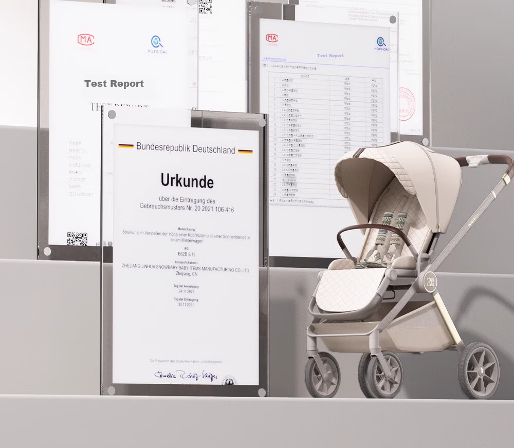 Hakada Foldable High-View Baby Stroller Newborn Bassinet Lightweight Baby Carriage 22