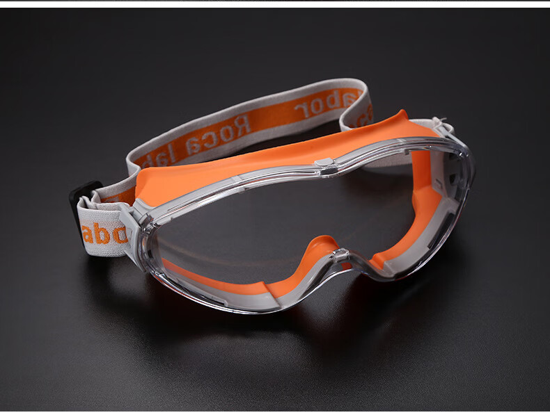 BAIGE Goggles, Pollen And Willow Catkin Protection, Fully Enclosed, Dust-Proof, Sand-Proof, Industrial Cutting Splash Protection, Anti-Fog Glasses, Orange 14