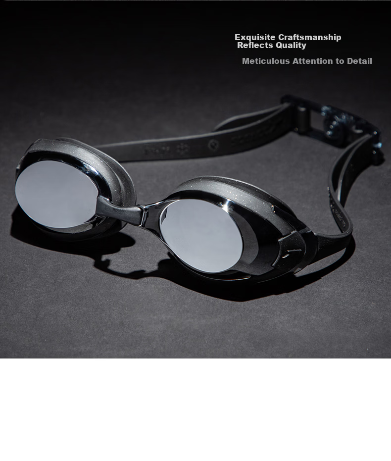 Speedo High-Definition Waterproof Anti-Fog Swimming Training Goggles for Men And Women, White/purple 10