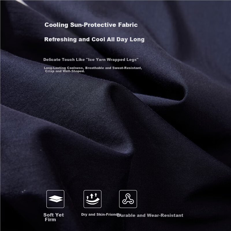 Giordano 2026 Summer High-Tech Cooling Sun Protection Semi-Elastic Waist Straight-Leg Cropped Casual Pants for Women 05426308