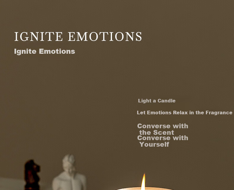 Emma Molly Emotional Confession Aromatherapy Candle 60g Bedroom Bathroom Fragrance Birthday New Year Niche Gift Practical for Women 12