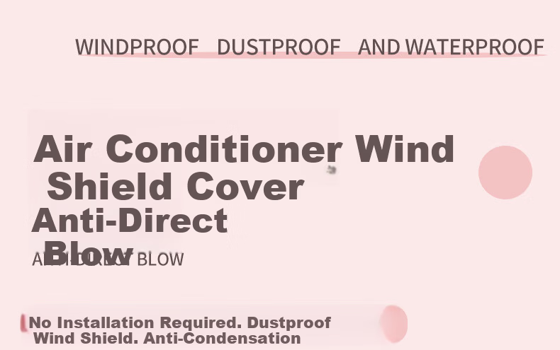 Gusenzhe Air Conditioner Cover, Dust Cover for Wall-Mounted Units, Universal Anti-Direct Blowing Windshield Cover, Air Outlet Windshield Cover, Postpartum And Infant Windproof Cover, Thickened Double-Layer Long Mesh, 94CM Inner 1
