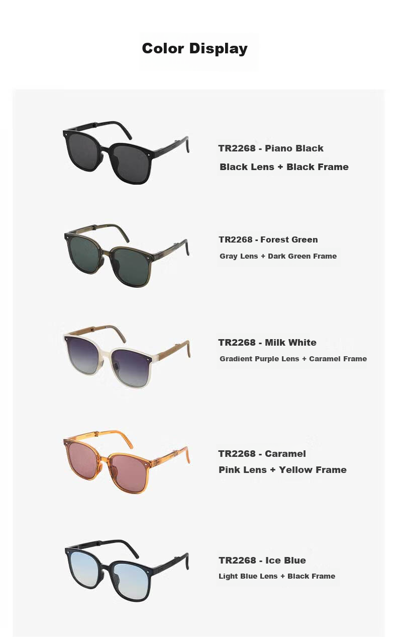 LOOK Polarized Folding Sunglasses Women Driving UV Protection Men Sunglasses Back to School Christmas Gift 5