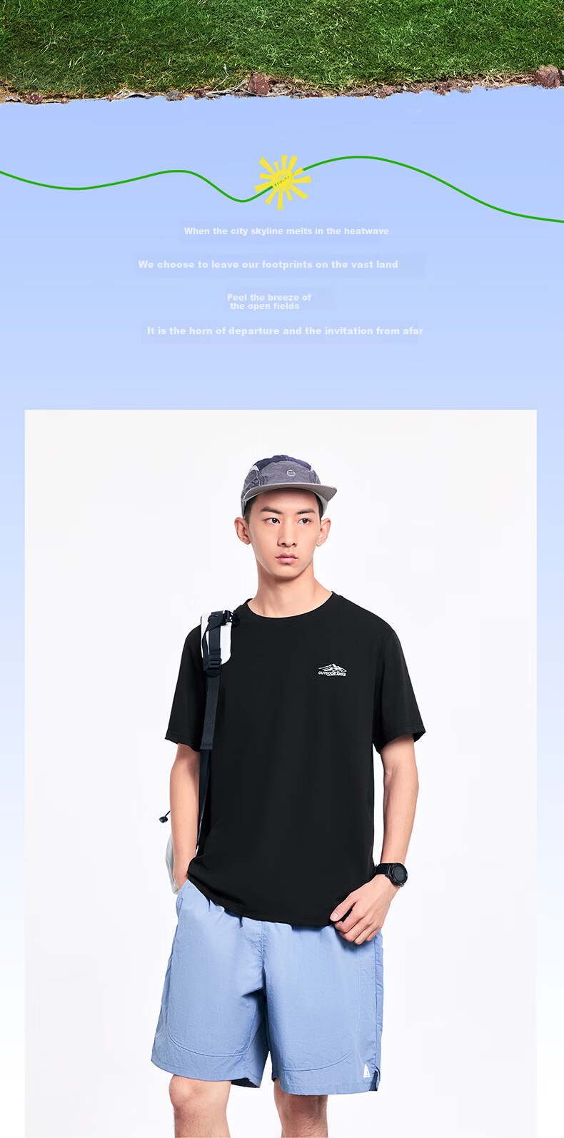 Erke Antibacterial Men's Sports Short Sleeve T-Shirt Summer New Solid Color Crew Neck Running Casual Base Layer Tee 2