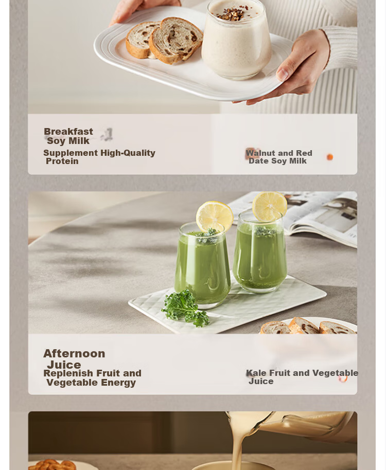 Joyoung Household Quiet High-Speed Blender Noise-Reducing Juicer Food Processor Multigrain Soy Milk Maker L15-P507 16