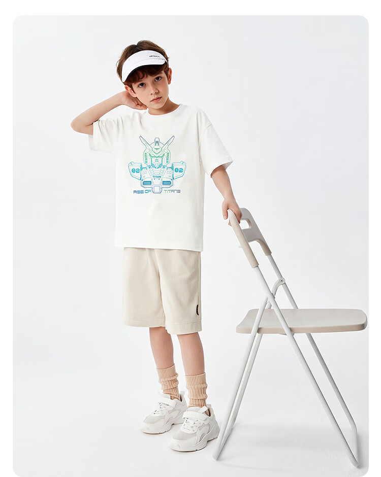 BALABALA Boys' Short-Sleeve T-Shirt, Children's Quick-Dry Clothing, Baby 2026 Summer New Kids' Wear, Parent-Child Undershirt, Pure Cotton Youth Top 10
