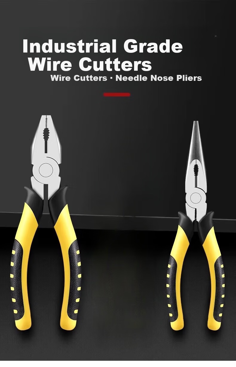 Chengyang Industrial Grade Multifunctional Tiger Pliers Set Universal Wire Stripper Needle Nose Diagonal Pliers Labor-Saving Handheld Power Tool 1
