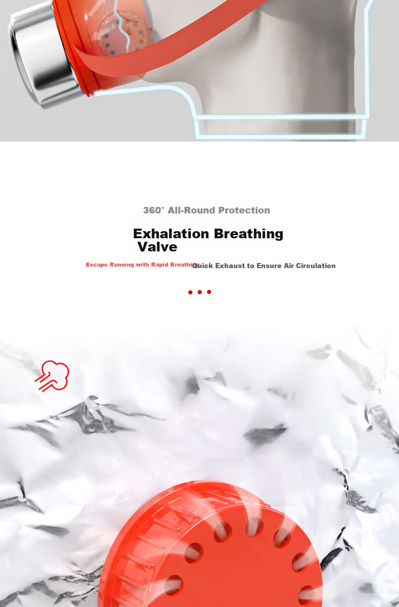 Xinghua'an Children's Silicone Glow-in-the-Dark Firefighting Gas Mask Smoke Protection 3C Escape Respirator 13
