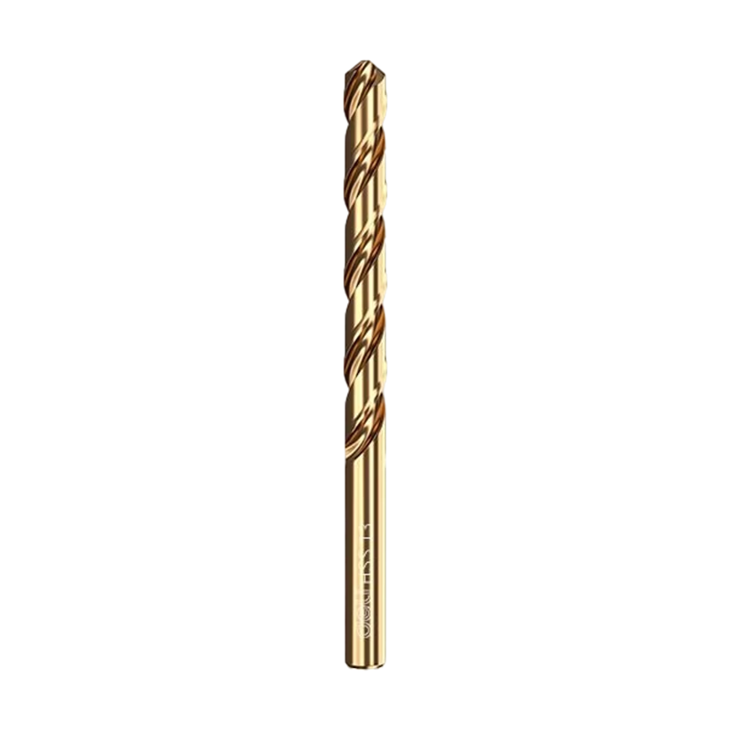 Deli 43 Twist Drill Industrial Grade Round Shank High Hardness Fast Drilling Stainless Steel Aluminum Alloy [13mm] 5 Pieces