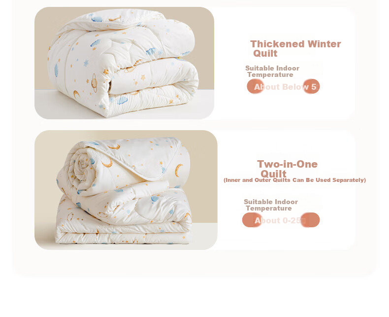 Luolaikids Quilt, Infant Class A Antibacterial Soybean Two-In Comforter, Kindergarten Quilt 150*215 6