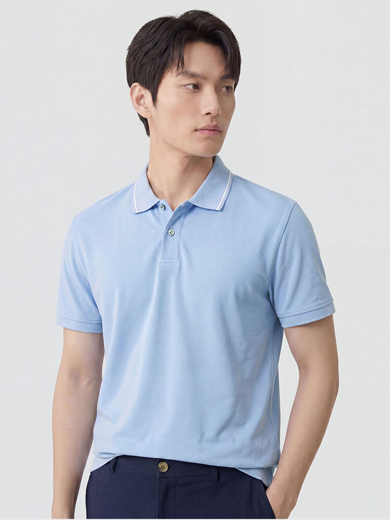 G2000 Multi-Color Cotton Pique Color-Block Collar Short Sleeve Polo Shirt Men 2026 Spring Summer Mall Edition 16