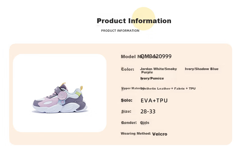QIAODAN Girls' Fleece-Lined Casual Sneakers Toddler Autumn Winter Warm Cotton Shoes Kids' Shoes - Size 33 14