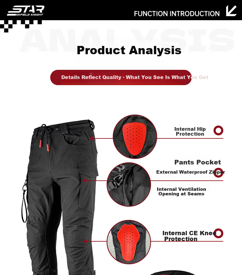 STAR FIELD KNIGHT Men's Motorcycle Commuter Riding Pants Summer Casual Slim Fit Cargo Pants Military Green XL 6