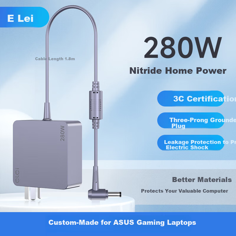 Elei GaN Charger G733Z 20V14A ASUS ROG Magic 6 Plus G713R G614FR Laptop Power Adapter 280W 6037