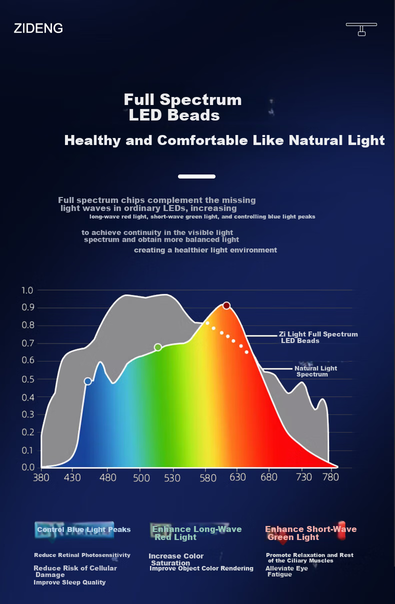ZIDENG AA Grade Eye Protection Desk Lamp with Clip Full Spectrum Reading Lamp for Students and Children 9
