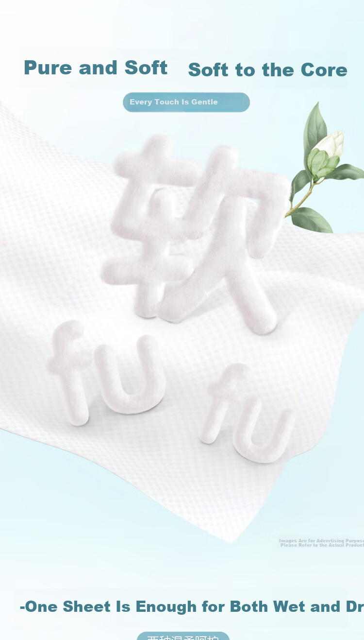 C&S White Tea Facial Wipes 180 Sheets Hanging Disposable Thickened Absorbent Face Towels Suitable for Baby Use 5