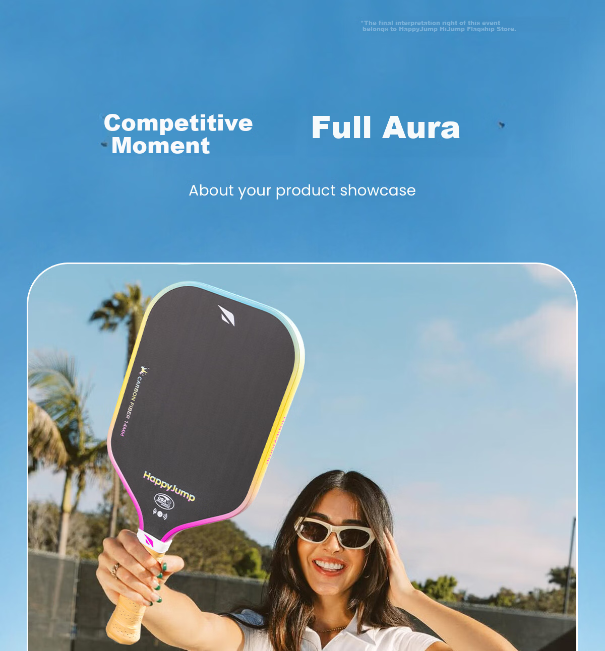 HiJump (Germany) Pickleball Paddle Tournament-Grade Long Handle Textured Matte Carbon Fiber T700 USAPA Certified 20