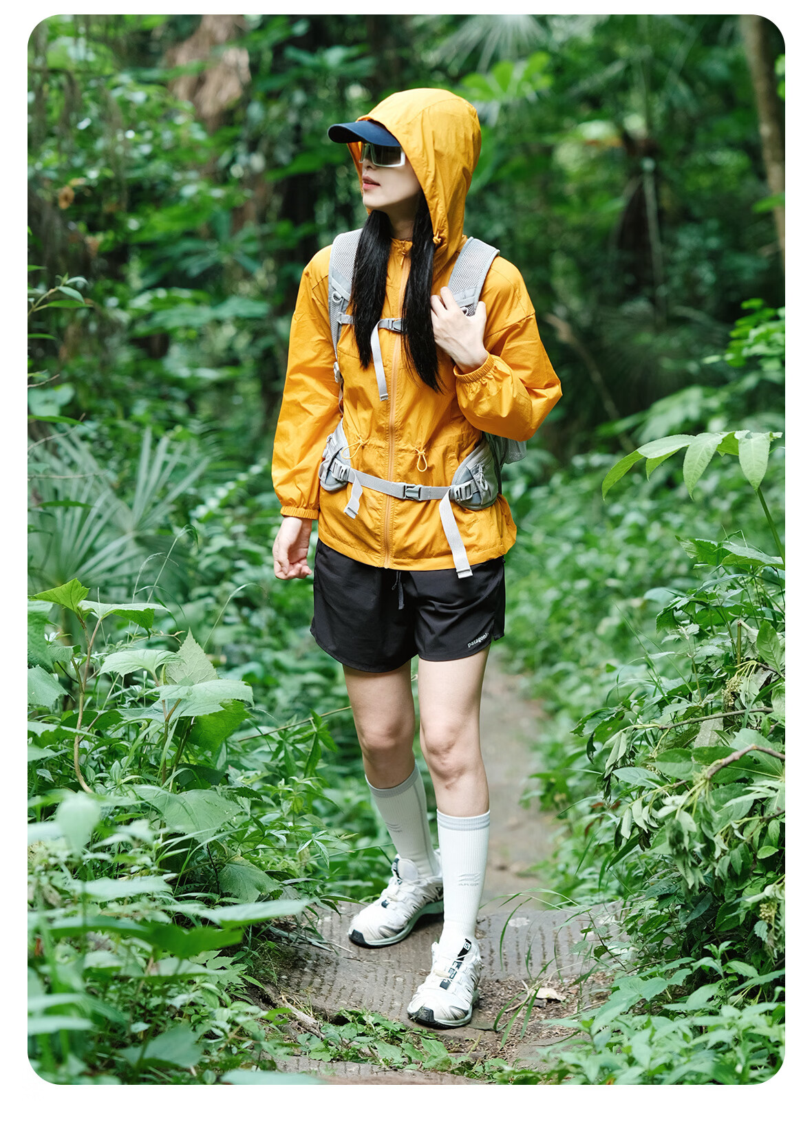OUTDOOR PRODUCTS Women's Original Yarn UV Protection Jacket 26 Spring Summer Camping UV50+ Lightweight Breathable Skin Jacket OFPF522401 Light Water Blue 13