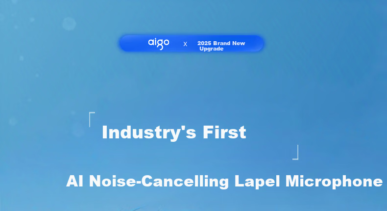 Aigo S31 Wireless Lavalier Microphone Live Streaming Recording Outdoor Short Video Douyin K-Song Mic AI Noise Reduction Mini Mic Charging Case Version One-to-Two New Product 2