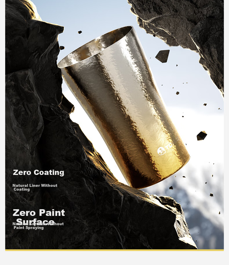 TOMIC Pure Titanium Cup Home Office Cola Cup Outdoor Ice Beer Mug Custom Birthday Gift for Men and Women 1
