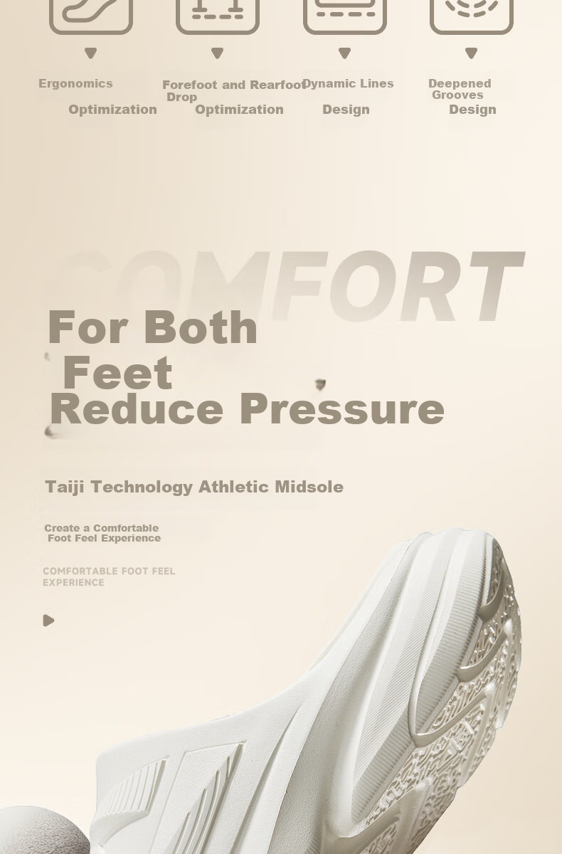 PEAK Taiji Post-Match Recovery Soothing Slippers Summer Men's Breathable Sports Sandals Thick Sole Wear-Resistant Cool Slippers ET262087L 3