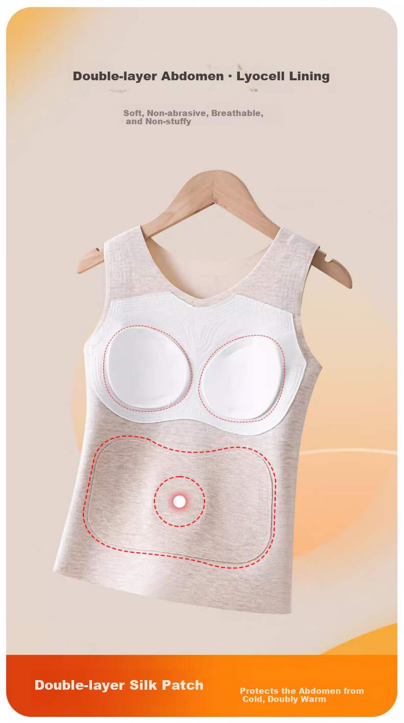 GUJIN 2-Pack Girls' Thermal Bras Vest Student Underwear for Teen Girls Age 15, Junior High and High School, Size L 10