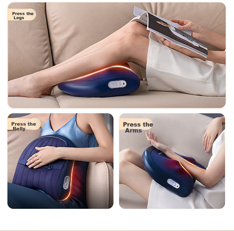 Westinghouse BX3PLUS Waist Massager Neck and Shoulder Cervical Spine Massager Full Body Back Massage Cushion Practical Valentine's Day Gift for Parents, Wife, Girlfriend - Cocoa White 17