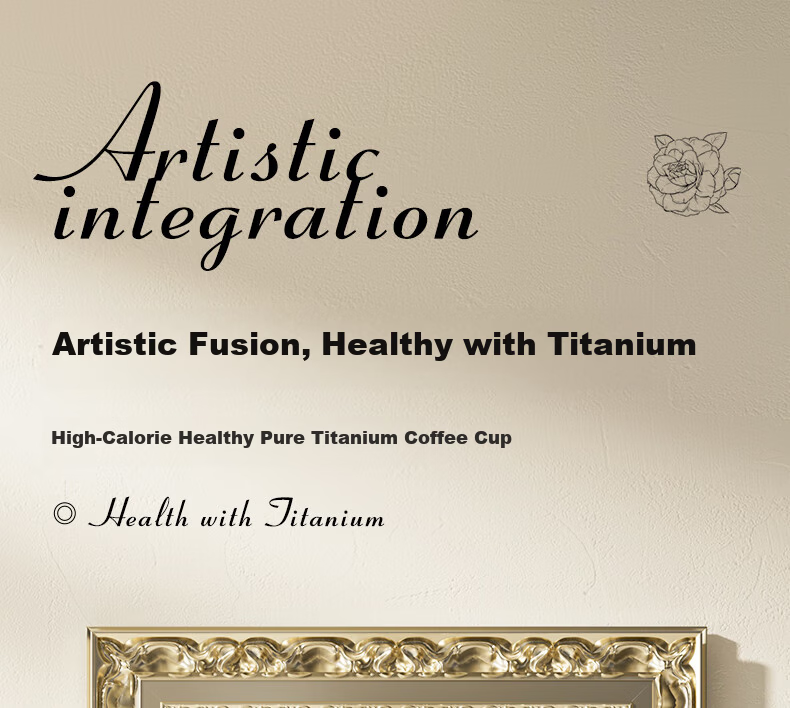 Big Car Titanium Insulated Cup Pure Titanium Thermos Outdoor Portable Coffee Mug Double Drink Cup for Men and Women Student Gift Box Set Gift for Girlfriend 1