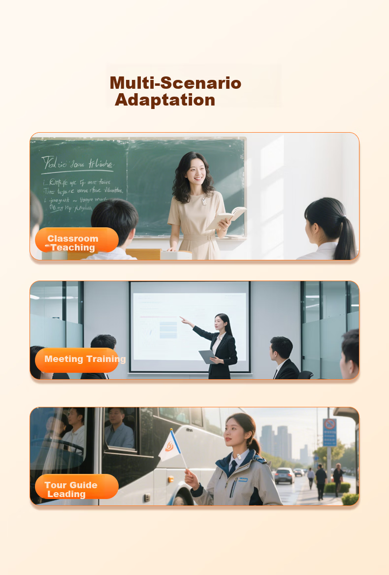 KINYO Loud Mini Speaker Wireless Clip-on Microphone Teacher Amplifier M15 11