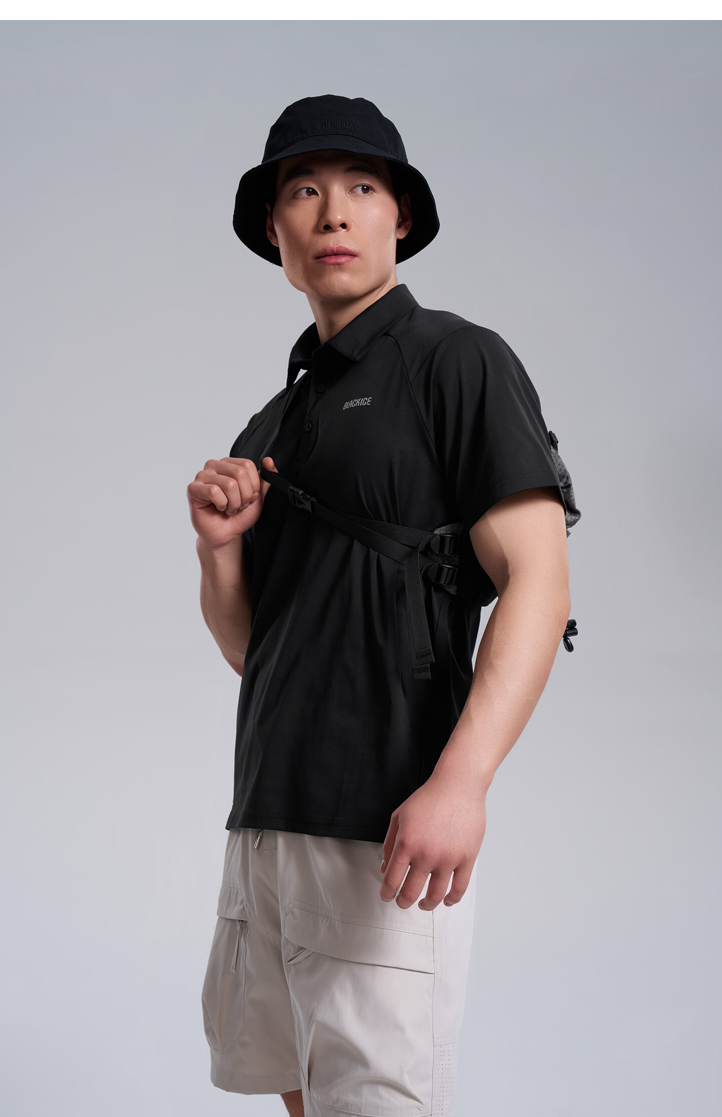 BLACKICE 26 New Outdoor Spring Summer Men's Sun Protection Short Sleeve Antibacterial Polo Shirt Moisture-Wicking Quick-Dry Half Sleeve T-Shirt F1522KH 15
