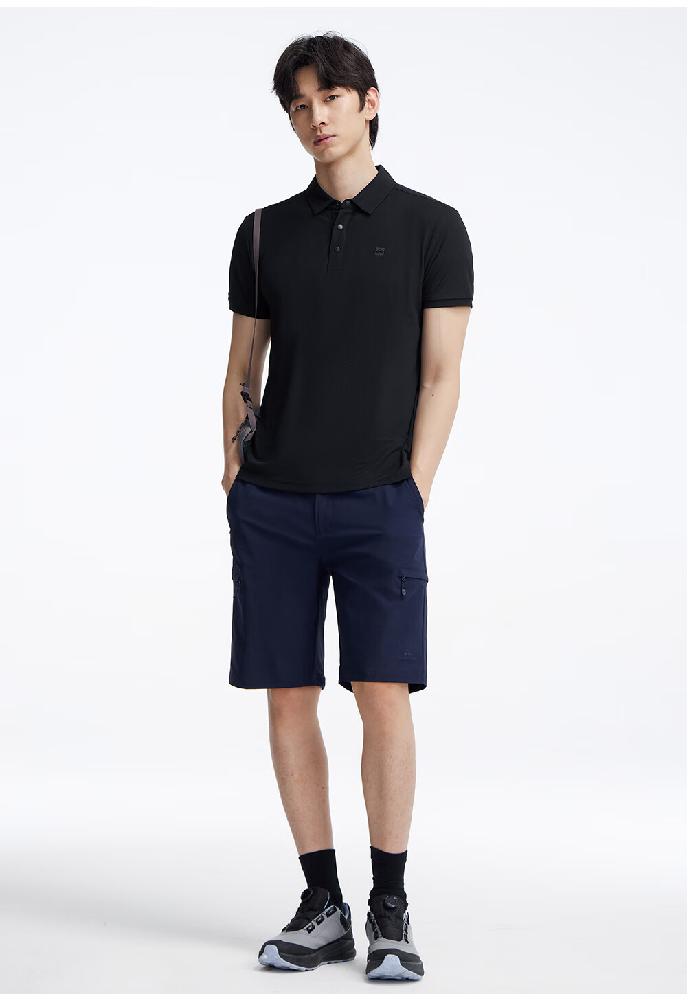 Toread Men's Summer Short Sleeve Polo Shirt Business Casual Antibacterial Quick-Dry Solid Color Shoulder Cooling Tee 18