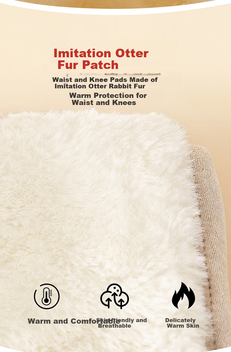 LangSha Autumn New Men's Cotton Pants Winter Thickened Fleece Warm Leggings Extra Thick Knee Protection Middle-aged Wool Pants Northeast Style 5