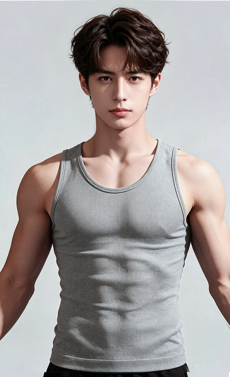 VICTORIATOURIST Men's Quick-Dry Fitness Tank Top Running Professional Sports Training Loose Breathable Sweat-Absorbing Sleeveless T-Shirt 14