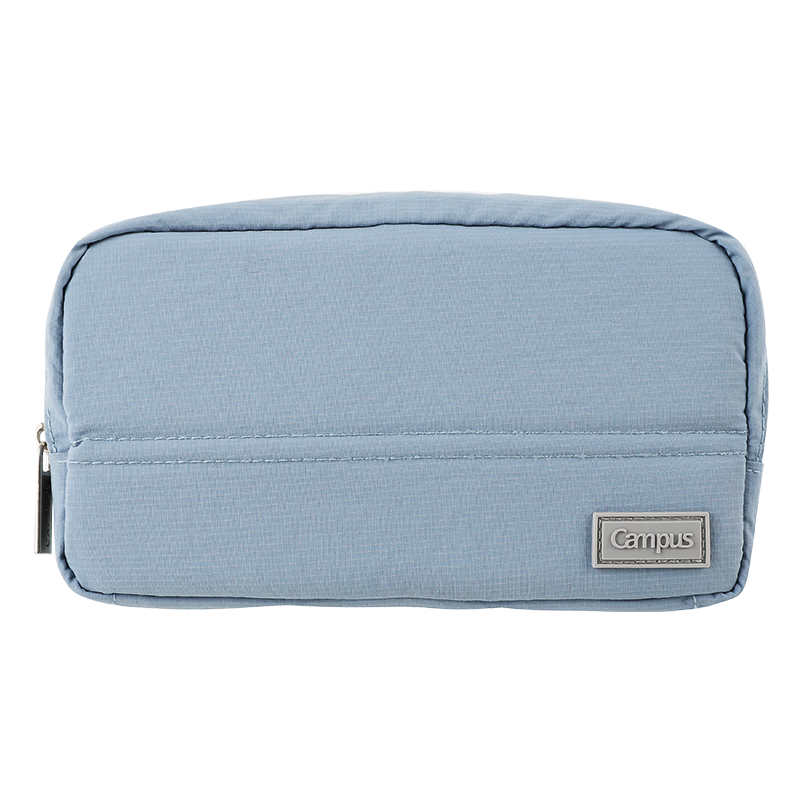KOKUYO Campus Desktop Expandable Pencil Case Student Stationery Storage Simple High-Capacity Pencil Bag Blue 1 Piece WSG-PC383B