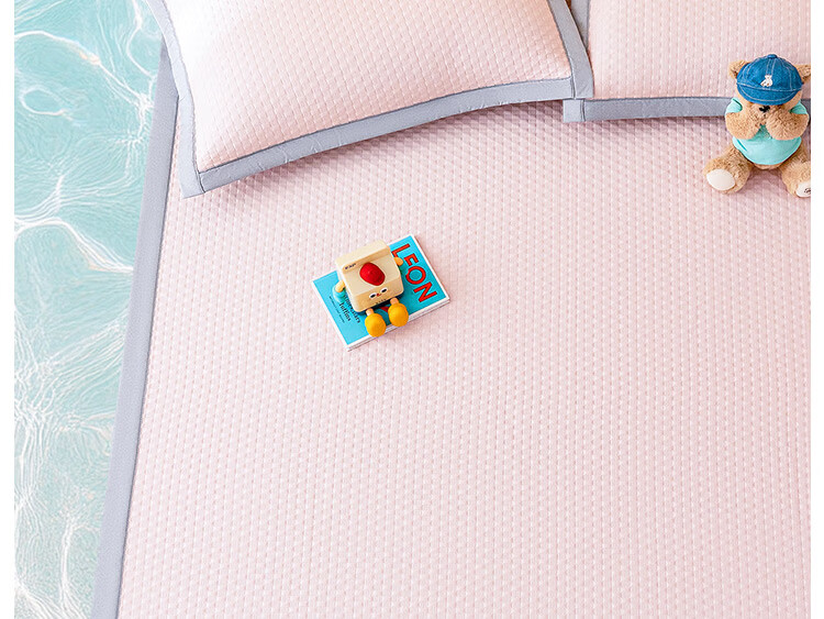 Teenie Weenie Class A Ice Bean Cooling Bed Sheet Summer Cool Ice Silk Mattress Cover Machine Washable Soft Double Air Conditioning Mat 1.5m Bed 8