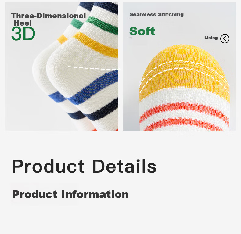 Nido Bear Kids Socks Summer Thin Cotton Boys Mesh Seamless Antibacterial Odor-Resistant Children's Class A Mid-Large Kids 21