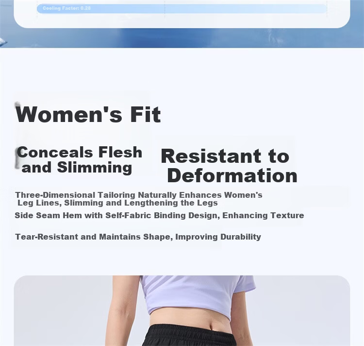 Xtep Women's Summer Breathable Moisture-Wicking Quick-Dry Running Fitness Outdoor Training Cooling Sports Shorts 10